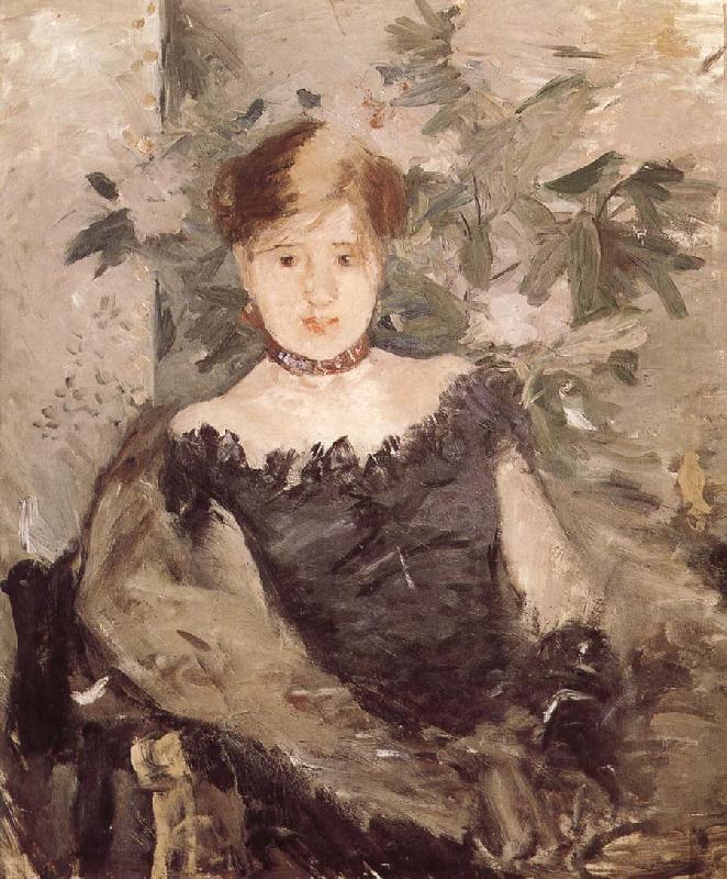 Berthe Morisot The woman in the black china oil painting image